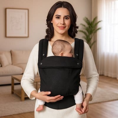 Porte bébé physiologique noir
