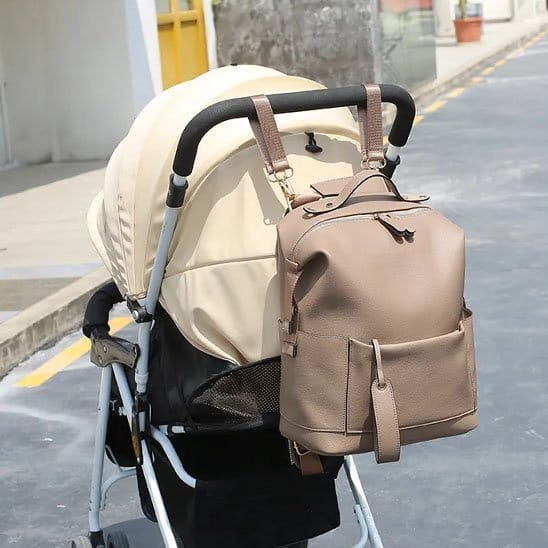 Poussette avec Sac à dos à langer Camel